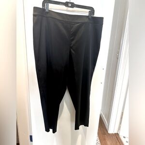 St. John black satin pants size 16